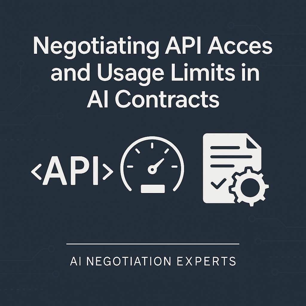 Negotiating API Access and Usage Limits in AI Contracts